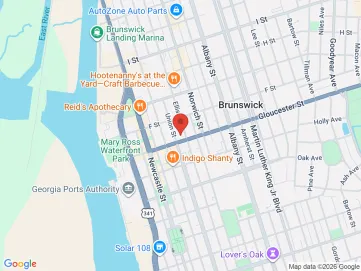 Map showing the office location