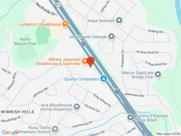 Map showing the office location