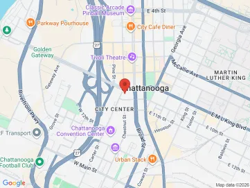 Map showing the office location