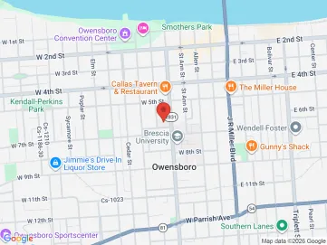 Map showing the office location