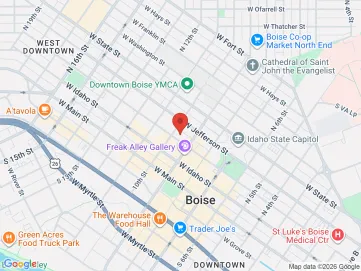 Map showing the office location