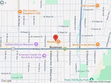 Map showing the office location