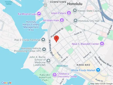 Map showing the office location