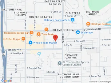 Map showing the office location
