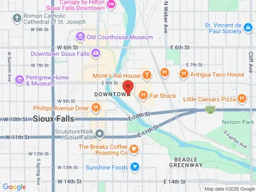 Map showing the office location