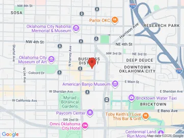 Map showing the office location