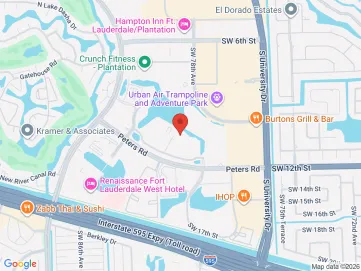 Map showing the office location