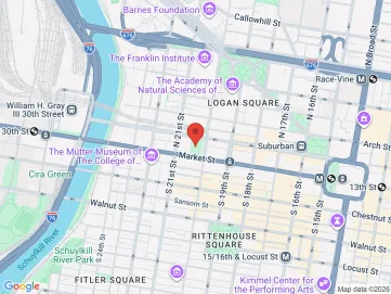 Map showing the office location