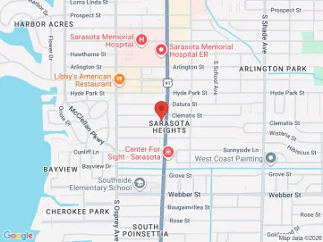 Map showing the office location