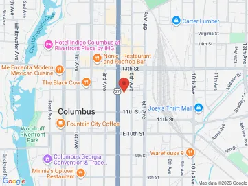 Map showing the office location