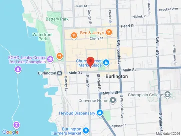 Map showing the office location