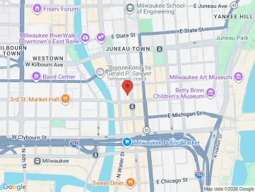 Map showing the office location