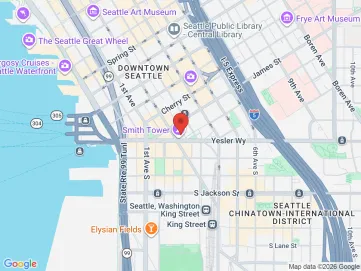 Map showing the office location