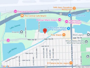 Map showing the office location