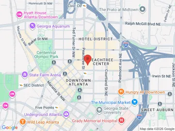 Map showing the office location