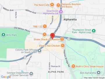 Map showing the office location