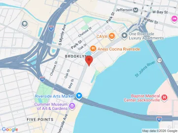 Map showing the office location