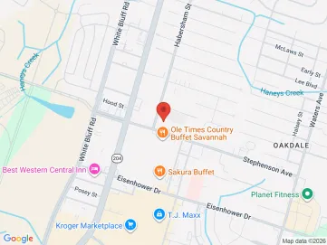Map showing the office location