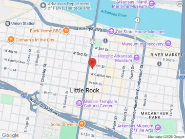 Map showing the office location