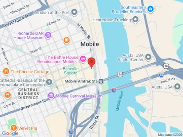 Map showing the office location