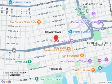 Map showing the office location