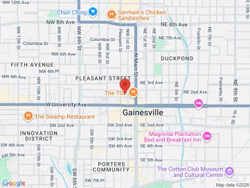 Map showing the office location