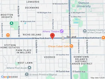 Map showing the office location