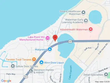 Map showing the office location