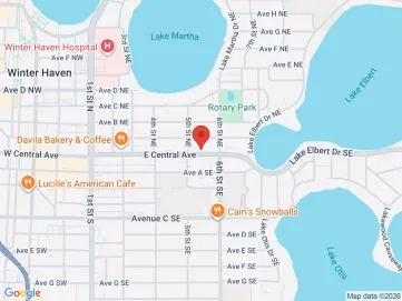 Map showing the office location