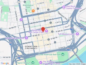 Map showing the office location