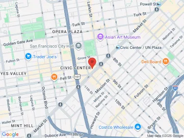 Map showing the office location