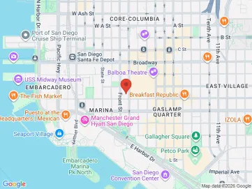 Map showing the office location