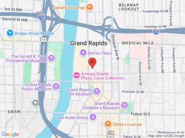 Map showing the office location
