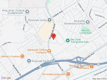 Map showing the office location
