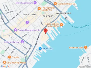 Map showing the office location