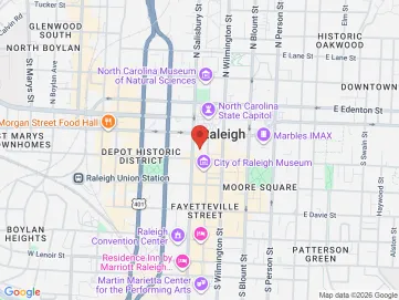 Map showing the office location