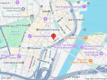 Map showing the office location