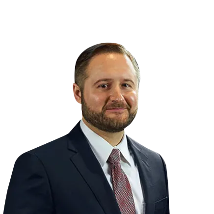 Headshot of Darrell W. Kropog, Jr., a Tampa-based personal injury lawyer at Morgan & Morgan