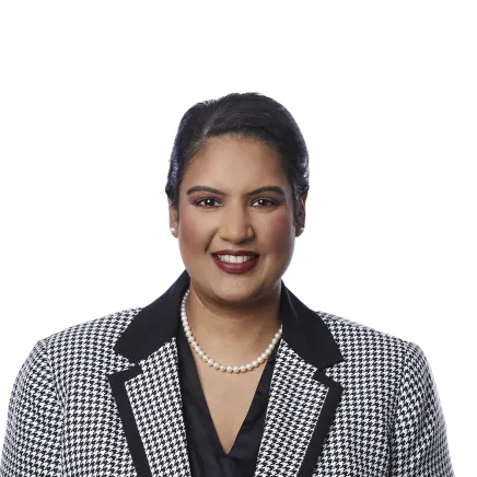 Headshot of ATTORNEY Alicia Ramdass, an Orlando-based personal injury lawyer from Morgan & Morgan