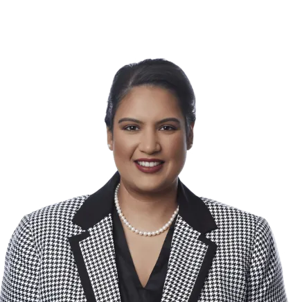 Headshot of ATTORNEY Alicia Ramdass, an Orlando-based personal injury lawyer from Morgan & Morgan