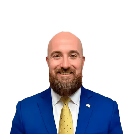 Headshot of ATTORNEY Andrew Asbridge, a Paducah-based personal injury lawyer from Morgan & Morgan