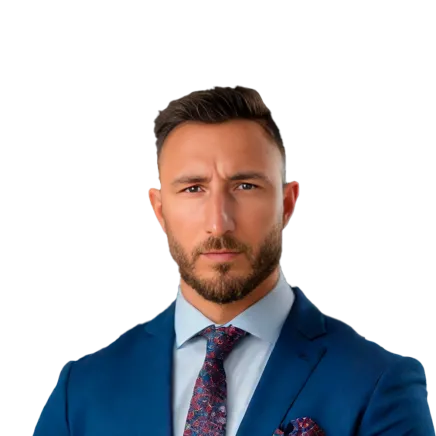 Headshot of Ashby Davis, a Tampa-based car accident and auto injury lawyer at Morgan & Morgan