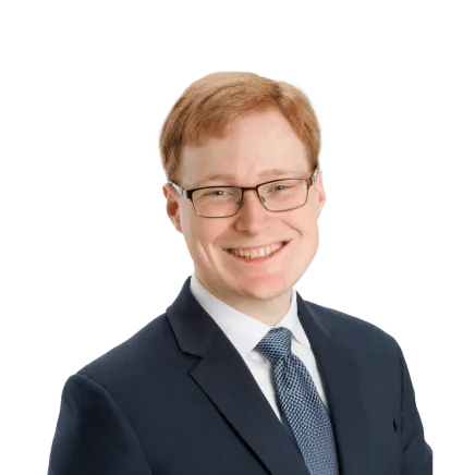 Headshot of Christopher Getty, a Washington, DC-based personal injury lawyer at Morgan & Morgan