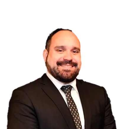Headshot of ATTORNEY Gabe Mendoza, a Jacksonville-based personal injury lawyer from Morgan & Morgan