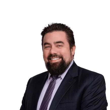 Headshot of Jordan T. Bush, a Pittsburgh-based personal injury lawyer at Morgan & Morgan