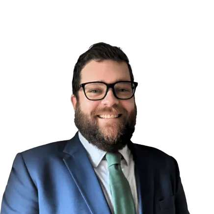 Headshot of Justin Herrmann, a Boston-based car accident and auto injury lawyer at Morgan & Morgan