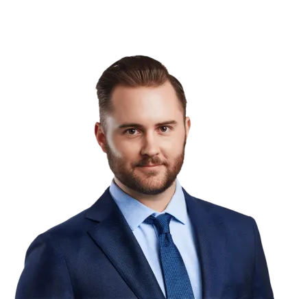 Headshot of ATTORNEY Kevin Kidwell, a Los Angeles-based personal injury lawyer from Morgan & Morgan