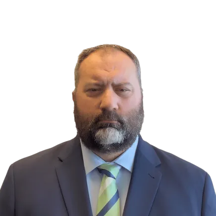 Headshot of ATTORNEY Kory Veletean, a Cincinnati-based personal injury lawyer from Morgan & Morgan
