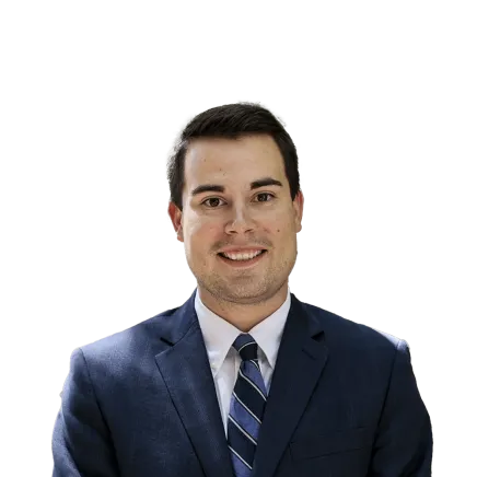 Headshot of Preston Blake Spradley, an Charleston-based personal injury lawyer from Morgan & Morgan