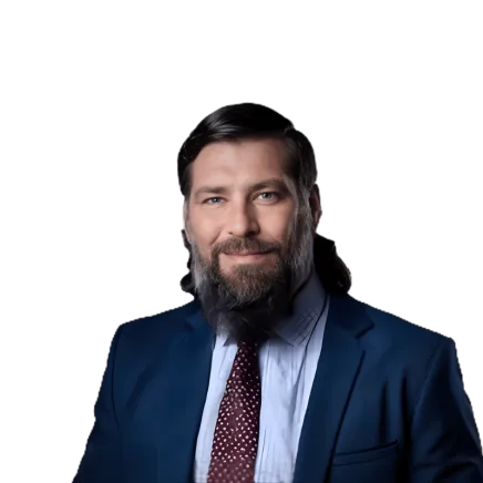 Headshot of ATTORNEY Ryan Carroll, a Pittsburgh-based personal injury lawyer from Morgan & Morgan